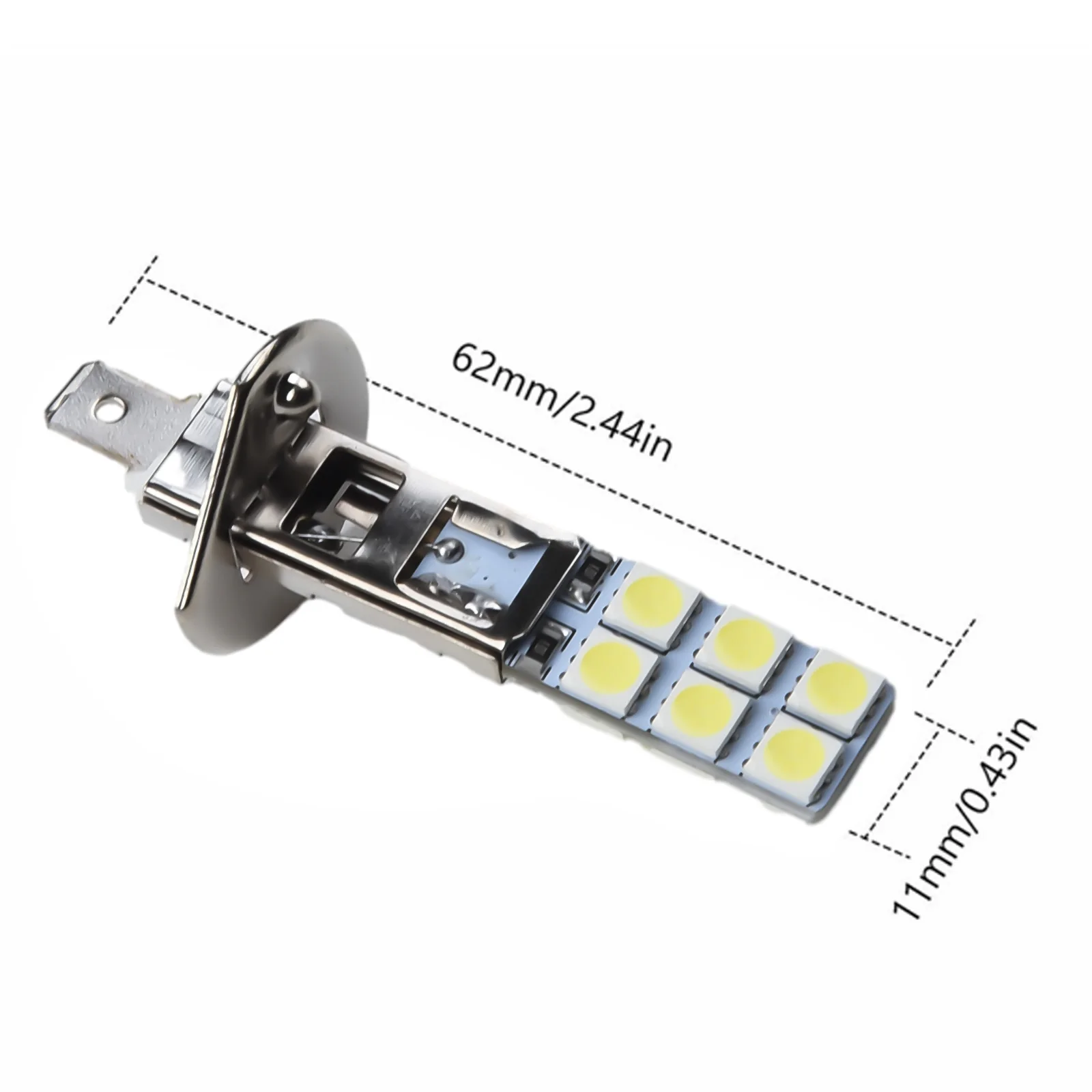 

Light Bulb Fog Lights 12V DC 6500K Aluminum Alloy Fog Driving Bulbs Headlight Kit LED Super Bright White Light