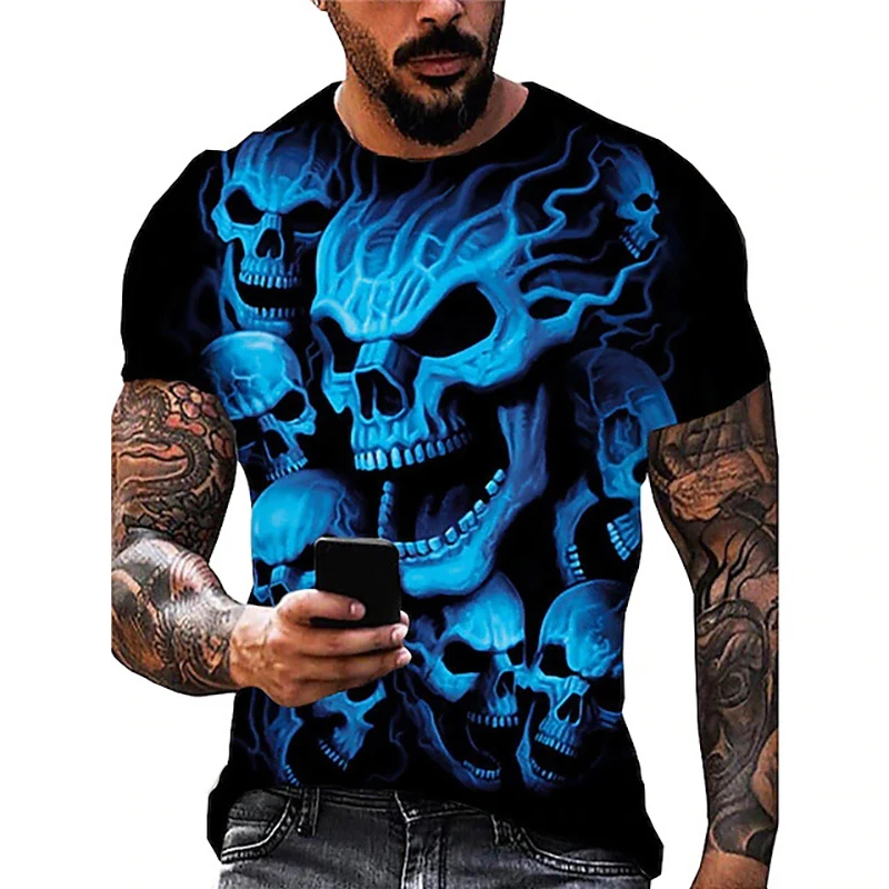 Casual Oversized 3D Print Short Sleeve T Shirt