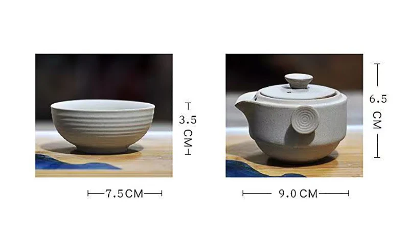 Travel Tea Set Include 1 Pot 1 Cup China Kung Fu Teaset Elegant Gaiwan Easy Teapot Kettle