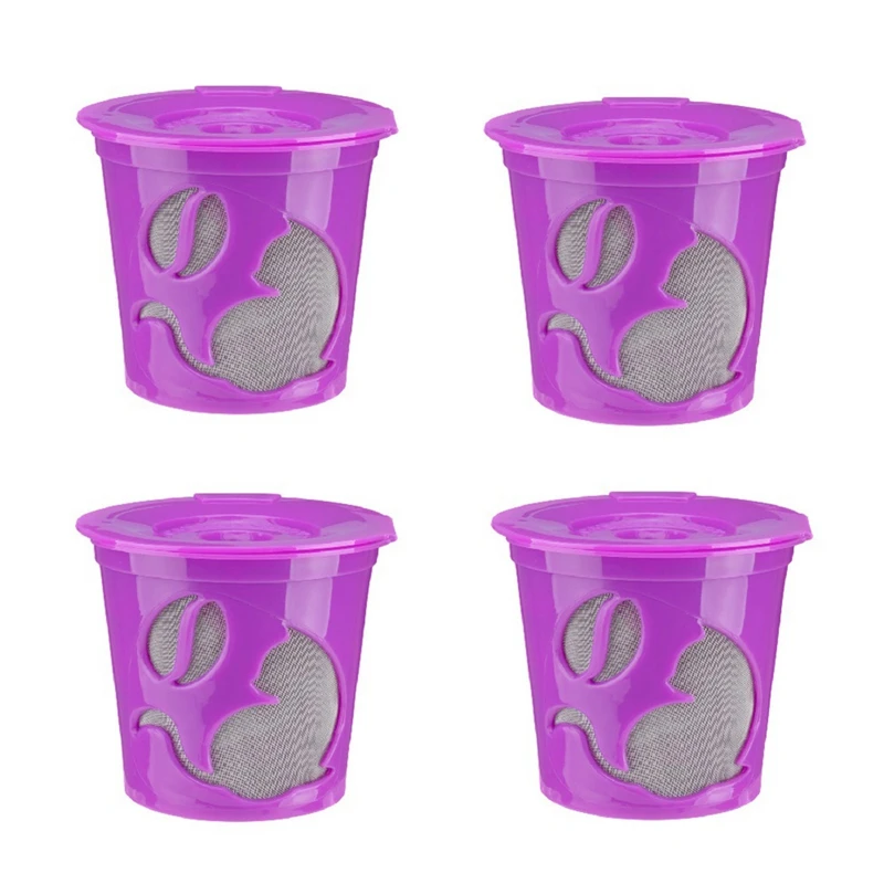 4 Piece Coffee Capsule Cup For Keurig400 Coffee Machine Filter Cup For