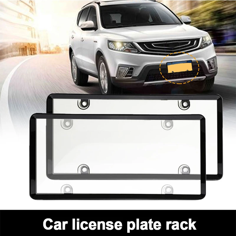 2pcs Clear Reflective Anti Speed Red Light Toll Camera Stopper License