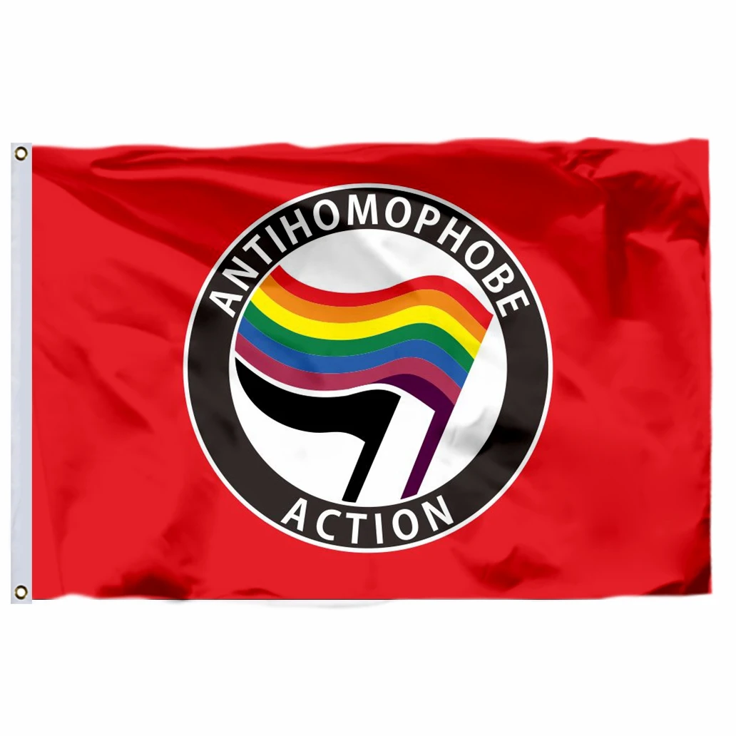 Bandiera anti-azione anti-racismo Colore vivido Rosso e nero Decorazione  del cortile della stanza delle feste all'aperto Bandiera in poliestere con  occhielli in ottone - AliExpress, image size:1032x1032