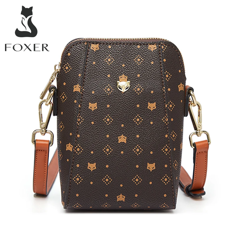 FOXER New Stylish Girl's Cellphone Bag Vintage Shoulder Bag Women