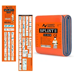 RHINO RESCUE Emergency First Aid Splint in Green - Gray, 36 x 4.3 - 1PC (18in X 4.3in - 1)