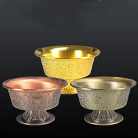 Multifunctional Sanskrit Buddhist Incense Fire Bowl Red Copper Tribute Engraving Fire Serving Tray Mandala Smoke Supply Furnace 1