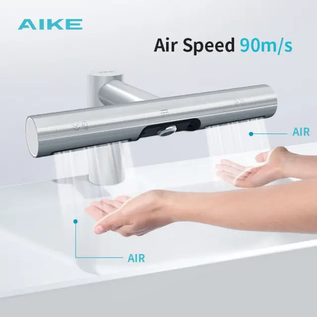 AIKE เครื่องเป่ามืออัตโนมัติ Creative Hands ซักผ้าและอบแห้ง 2 in 1 Design Air Tap ก๊อกน้ําห้องน้ําพร้อมเครื่องเป่ามือ AK7120 1 AIKE เครื่องเป่ามืออัตโนมัติ Creative Hands ซักผ้าและอบแห้ง 2 in 1 Design Air Tap ก๊อกน้ําห้องน้ําพร้อมเครื่องเป่ามือ AK7120 1