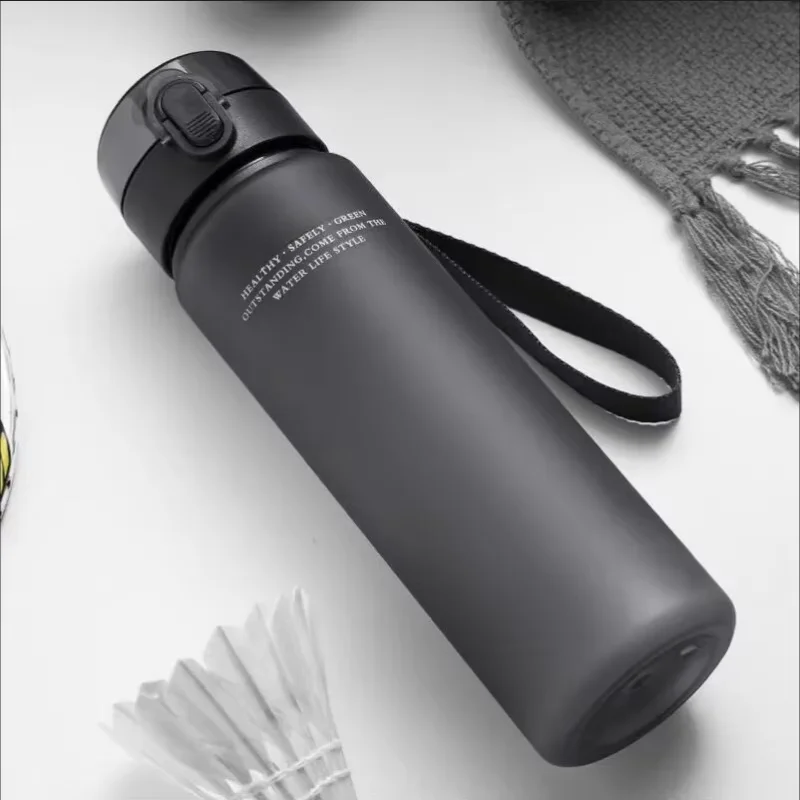Water Bottle 1-2PCS Portable BPA Free Leak Proof Sports&Fitness Frosted Water Bottle Children and Adults Casual Water Cup