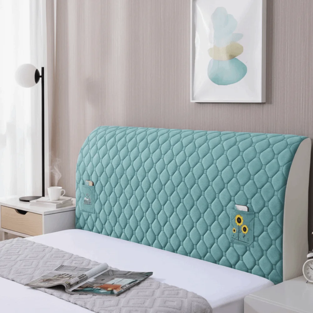 Anti-Collision Bedhead Cover Thickened Minimalist Dust Protection Cover Dustproof All Inclusive Bed Head Slipcover Homestay