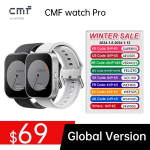 Global Version CMF by Nothing Watch Pro 1.96 AMOLED Bluetooth 5.3 BT Calls  with AI Noise Reduction GPS Smartwatch CMF watch Pro - AliExpress