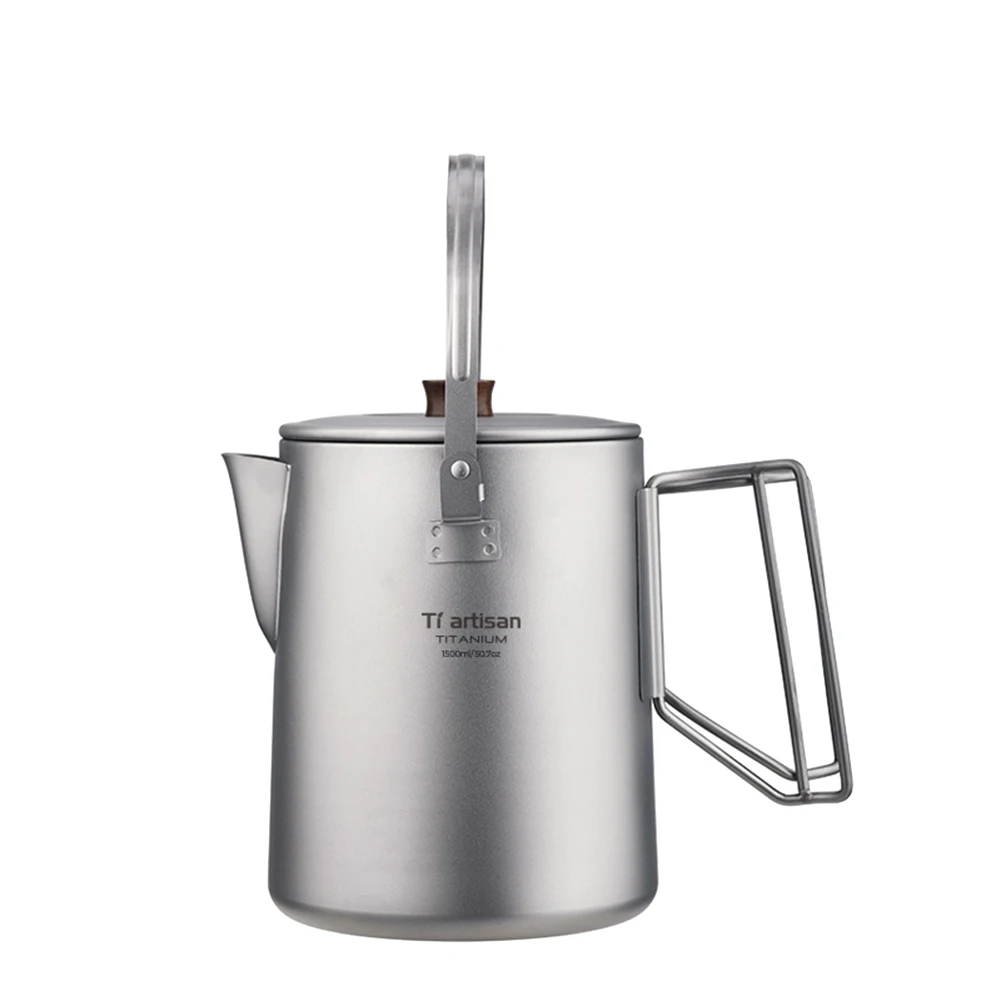

1.5L Water Pot Coffee Kettle About 254g Anti-slip Dilated Handle Handheld Lightweight Outdoor Camping Hiking Portable