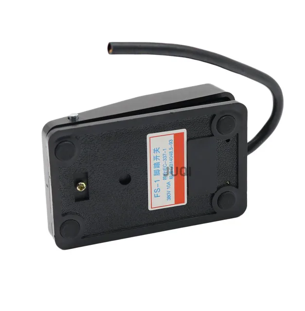 Interruttore A Pedale Elettrico 10A 250V - Controllo Momentaneo Con Cavo 2m, Nero - Foto 3