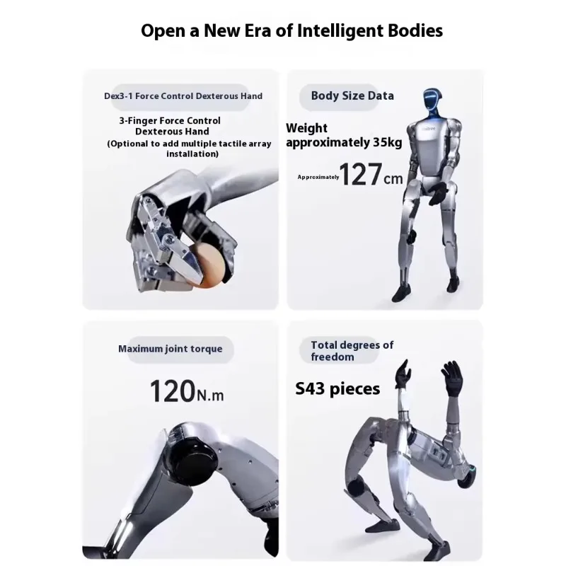 Robot Nuova unità metallica azionata Android con avatar umanoide open source - immagine 4