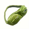 3D Sad Frog Sleep Mask Natural Sleeping Eyeshade Cover Shade Eye Patch Women Men Portable Blindfold Travel Eyepatch Xmas GIft 2