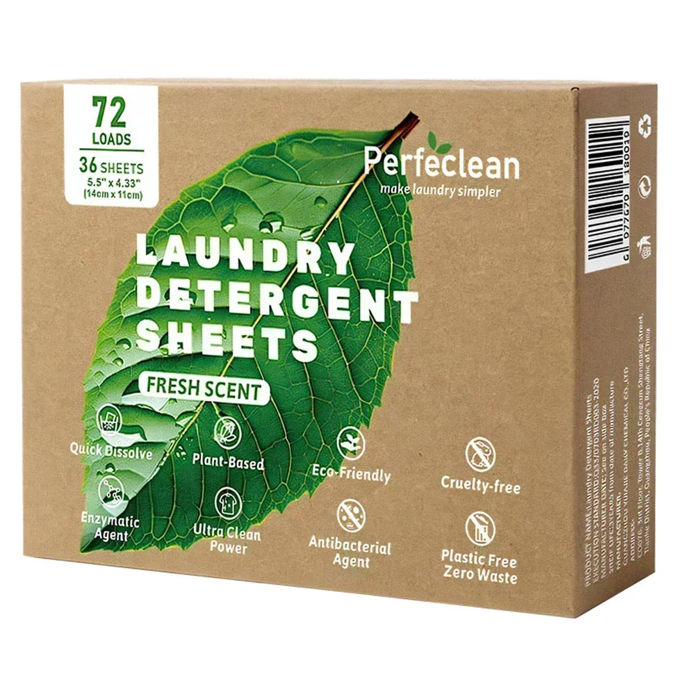High Quality Laundry Detergent Sheets Fresh Linen Easy To Rinse Biodegradable Laundry Detergent Solid Sheet liquid detergent