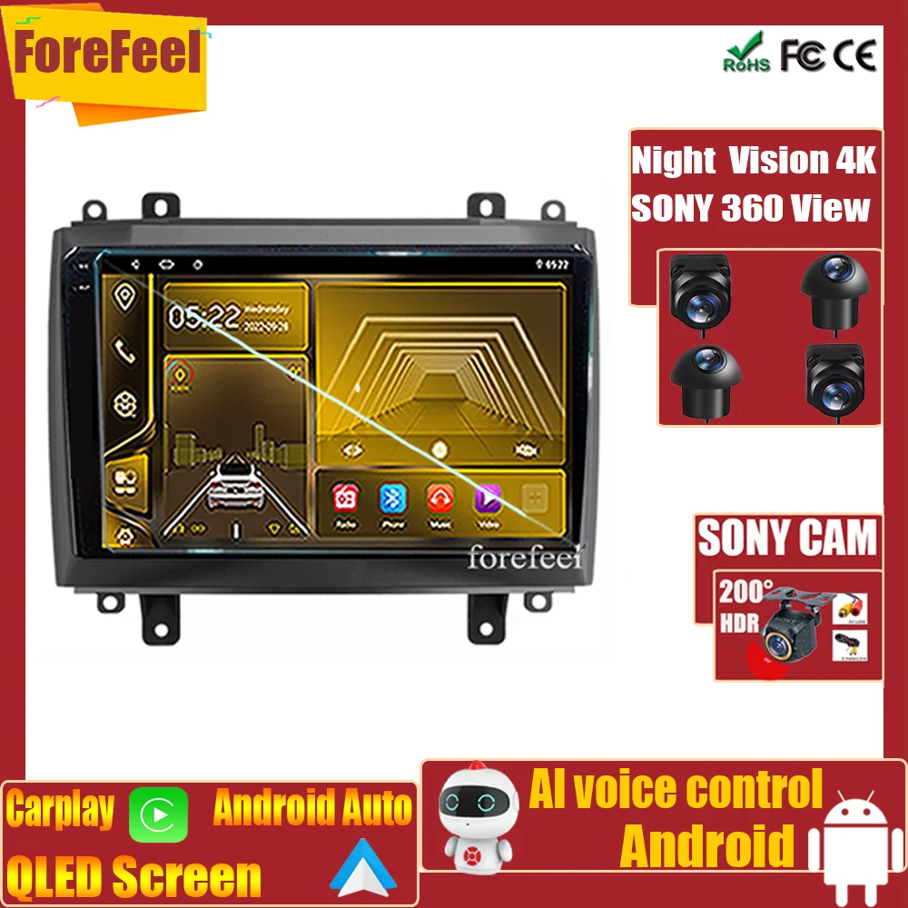 

7862 For Cadillac CTS 2002 - 2007 SRX 2003 - 2009 High-performance Player Vehicle Monitor Video Touchscreen Android WIFI GPS