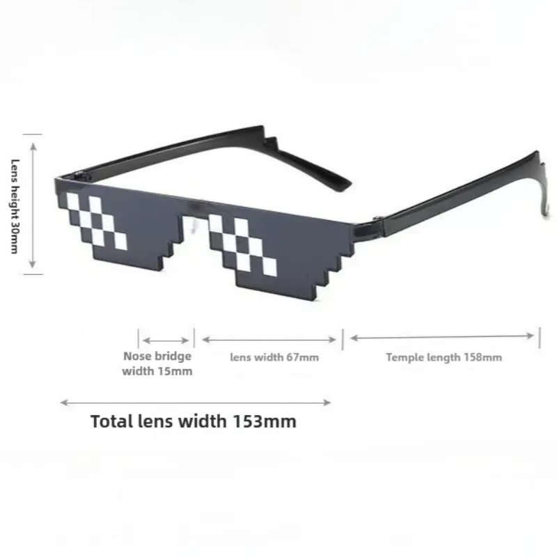 Funny Sunglasses Mosaic Pixel Retro Gamer Robot