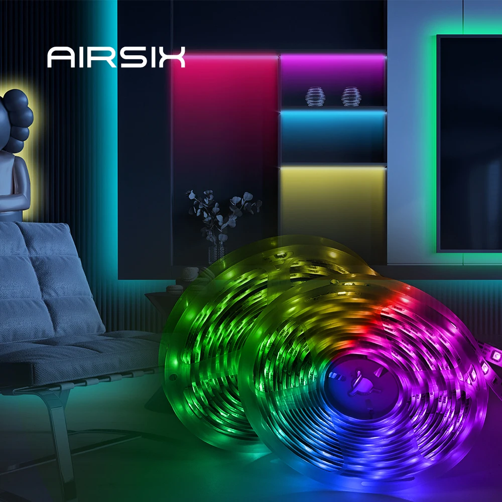 Светодиодные ленты WIFI Светодиодный светильник Bluetooth RGB 5050 SMD 2835 Гибкий 30 м 25