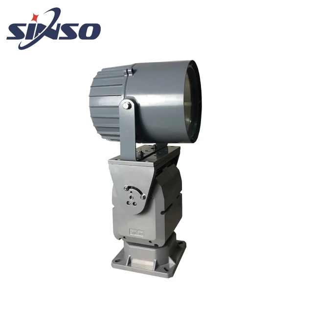 해양 보트 이동 헤드 조이스틱/RS485 컨트롤 서치 라이트, 150W 알루미늄 합금 크세논 라이트, 다이 캐스트 알루미늄 하우징