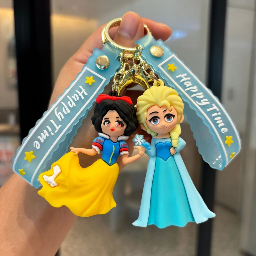 Disney Frozen Princess Alsa Anna Olaf Pendant Keychain Cartoon
