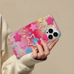 Vibrant Star Design Phone Case - Multicolor Protective Cover - A32 4G (1)