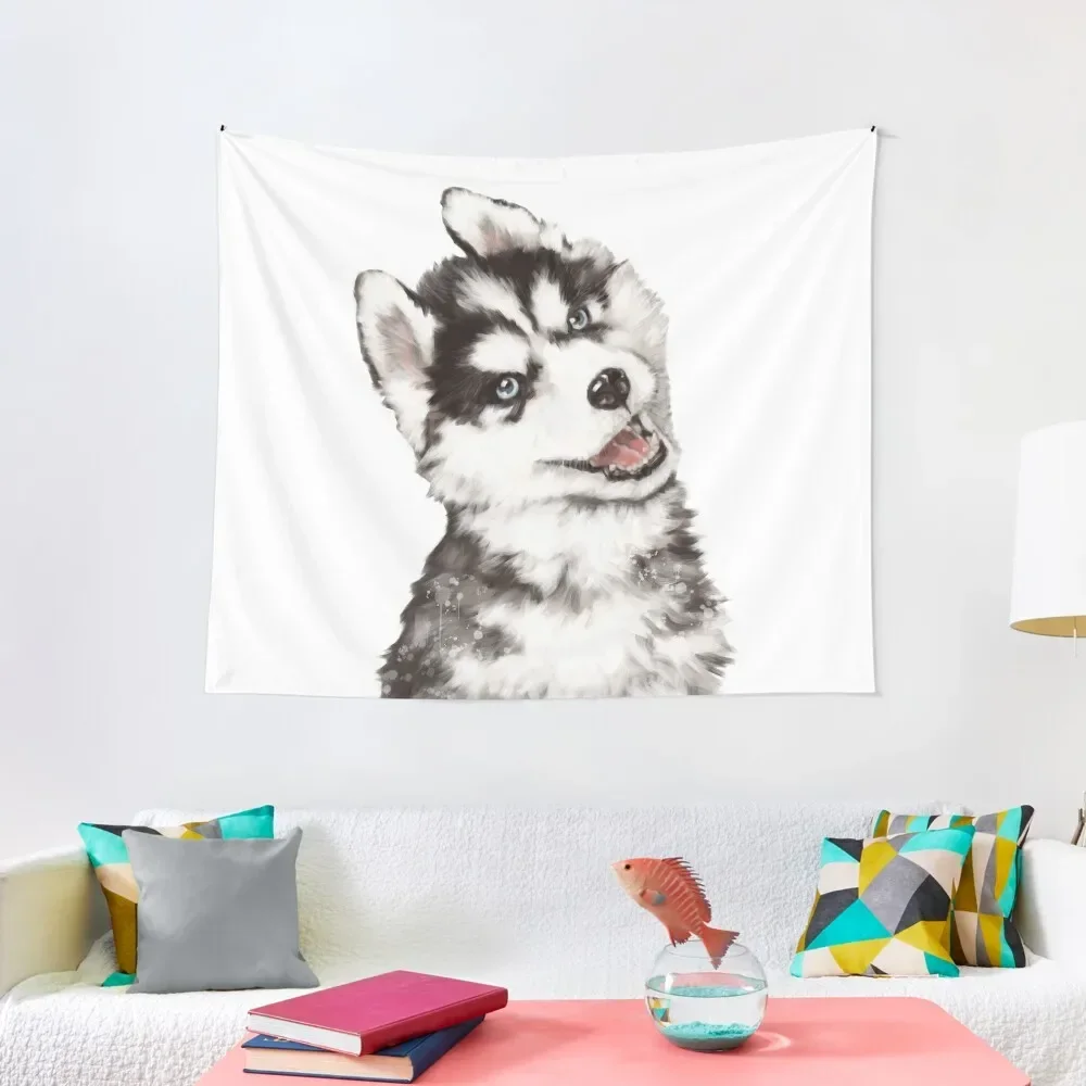 

Baby Husky Tapestry Bedroom Decor Decoration Wall Wall Hanging Wall Tapestry