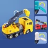 DIY Construction Truck Toys Take Apart Trucks Robot Vehicle Fire Engine Toy Screw Build Car Robot Toy for Boy Kids Building Gift 5