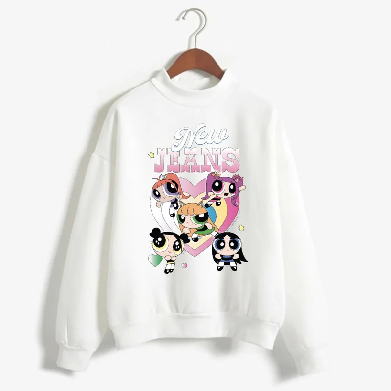 

KPOP NewJeans милые худи с рисунком кролика, Милая женская футболка с мультяшным принтом, Повседневная модная женская толстовка Y2K, топы