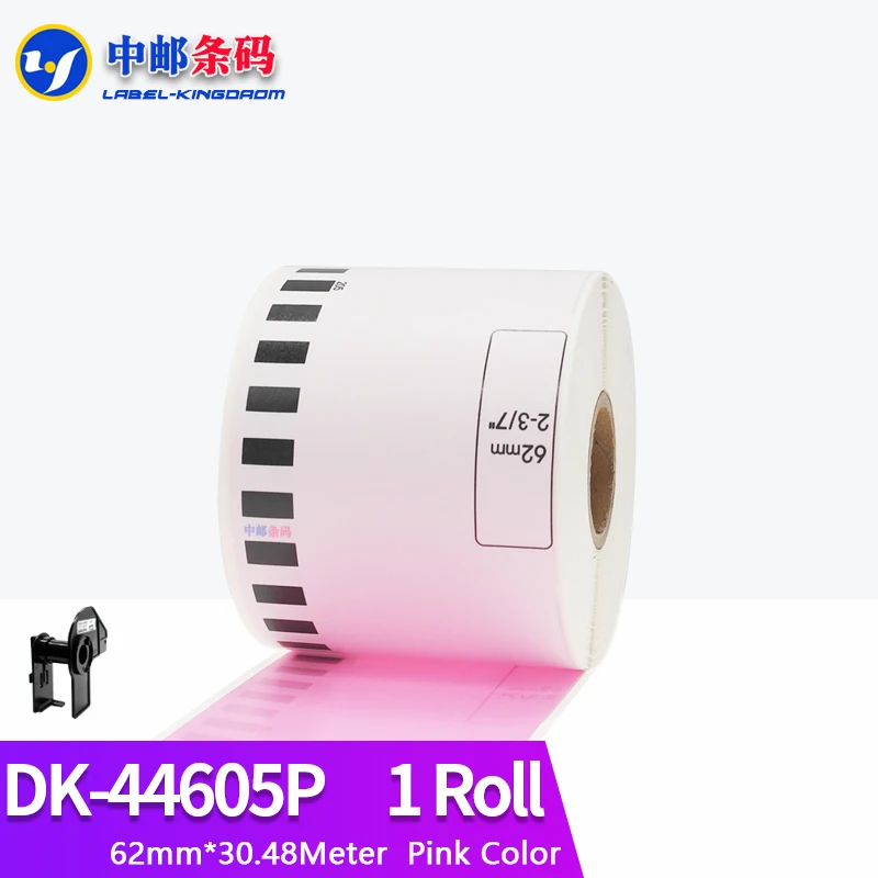 

1 Rolls Pink Brother Generic DK-44605 Label Continuous Compatible for QL-570/580/700/710/720NW Label Printer DK-4605 DK44605