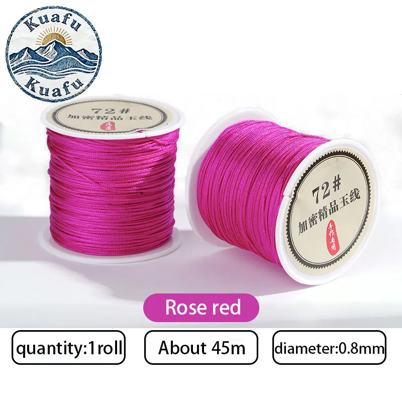 Nylon Braided Cord Thread for DIY Crafts and Jewelry Making
