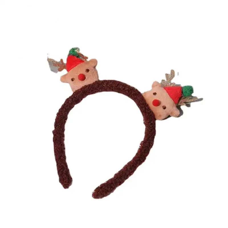 Christmas Hairpin Autumn And Winter Headwear Forest Super Fairy Plush Funny Hair Card Sweet Deer Festival Net Red Hair Jewelry