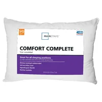 Comfort Complete Bed Pillow Standard Queen Size Hotel Quality Supportive Down Alternative Fiber Fill Washable Bed Pillow for Back Stomach Side Sleepers 3