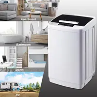 Automatic Washer Machine,Portable Washing Machine for Household Use,1.04 Cu.Ft.Laundry Washer Spin with 10 Wash Programs& LED Di 2