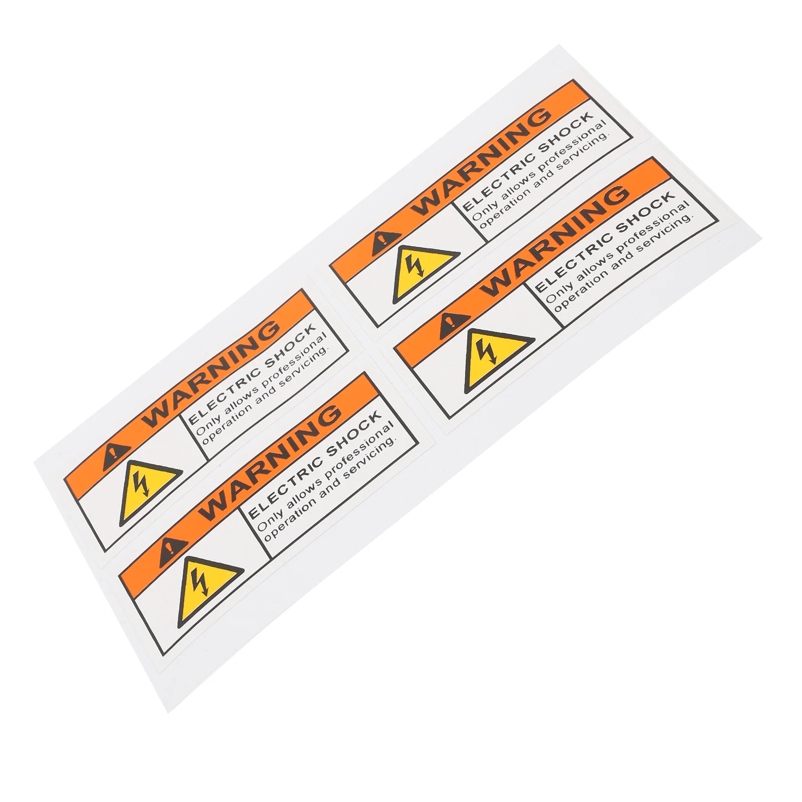 Grounding Warning Decal 4 Pcs Beware of Electric Shock Sign Stickers Hazard Warning Labels Pvc Self-adhesive Panel High Voltage
