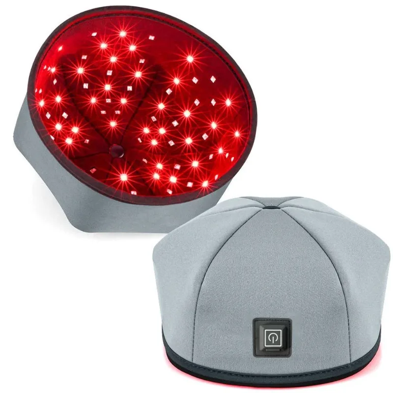 LED Red Light Therapy Cap for Hair Growth with 660nm 830nm LED and Near Infrared Light for Scalp Health Stress Relief