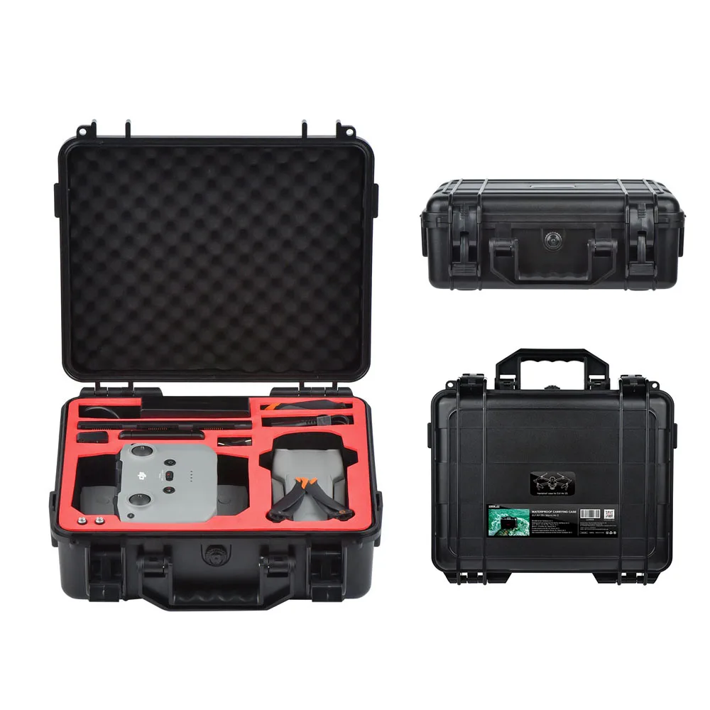 Portable Carrying Case ABS Waterproof Explosion-proof Box Hard Suitcase for DJI Mini 2/Mavic Air 2/Air 2S Drone Accessories Box