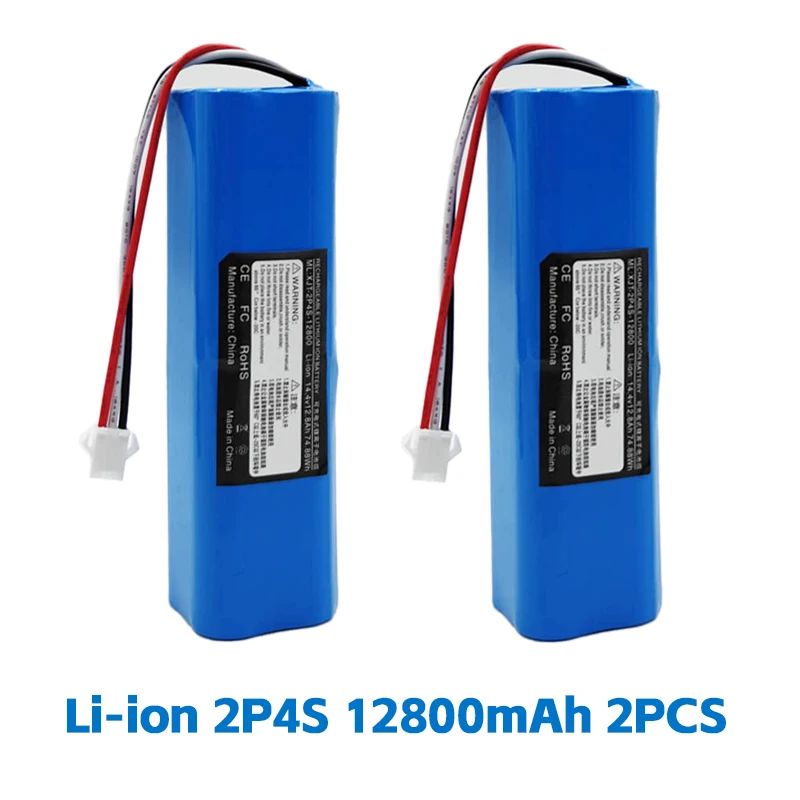 Rechargeable Battery Original For XiaoMi Viomi S9 Lydsto R1 Roidmi Eve Plus 14.4V lithium 2P4S 5200mAh 6800mAh 9800mAh 12800mAh