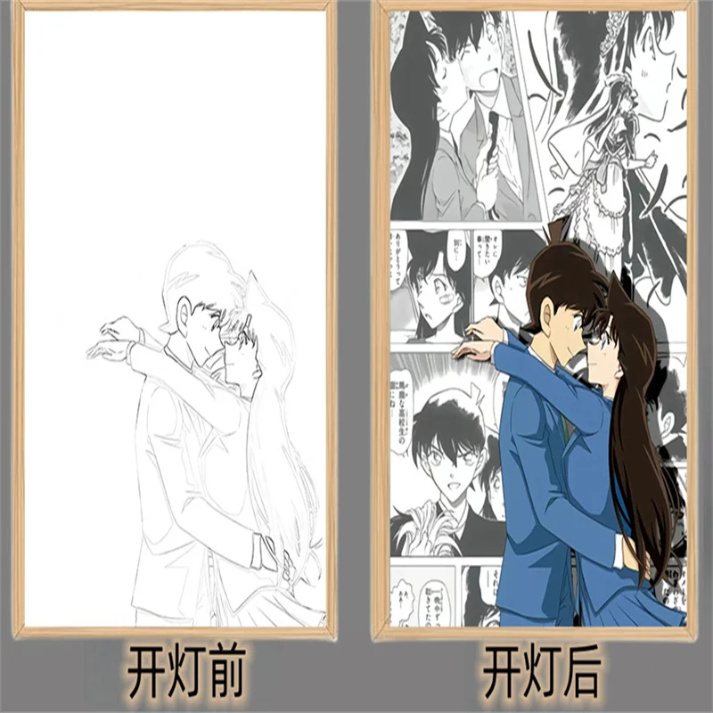 

Japanese Anime Design Detective Conan Kudo Shinichi Kidd Perimeter Lighting Cartoon Nightlight Birthday Gift