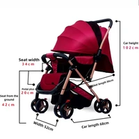 2025 nouveau Style poussette bébé à quatre roues poussette de bébé pliable légère avec fonction bidirectionnelle 6