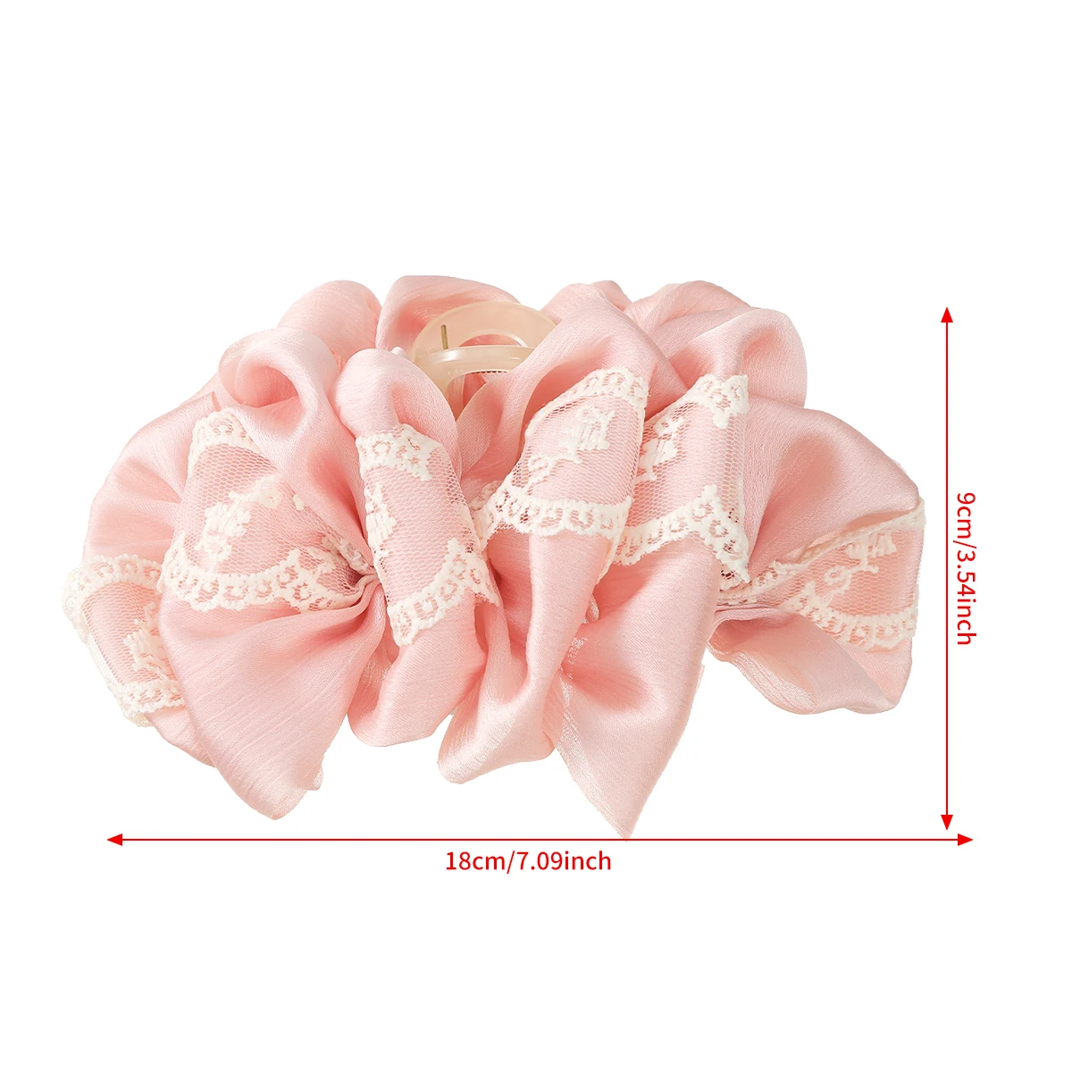 Large Lace Hair Claw For Women French Temperament Hairpin Hair Crab Clips Fashion Sweet Hair Clip Claw Headwear Hair Accessories