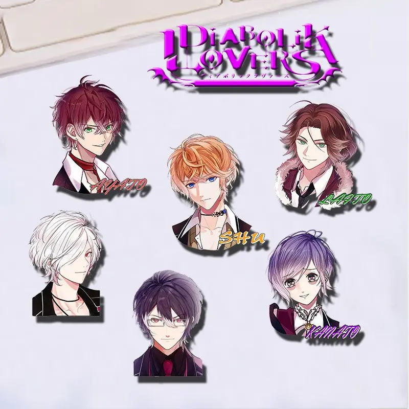 

Diabolik Lovers Anime Goods Acrylic Pins Kanato Sakamaki Ayato Kawaii Brooch Accessories Cartoon Badge Cute Bag Ornament Gift