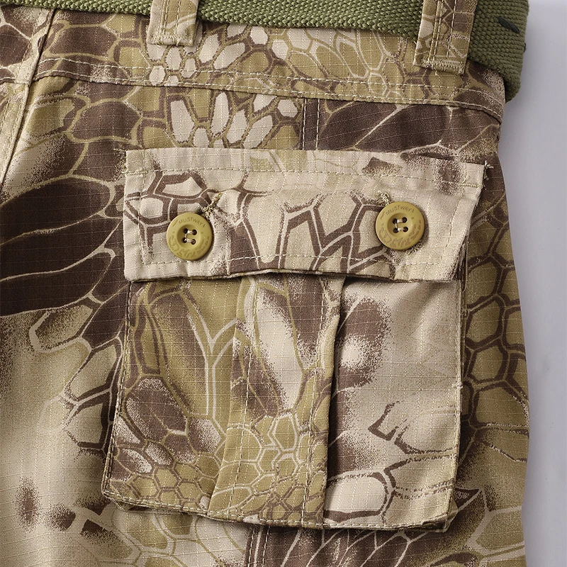 Men Combat Pants With Knee Pads Tactical Cargo Sport Trousers Camouflage Multicam Trekking Hunting Clothes（Not belt） 5