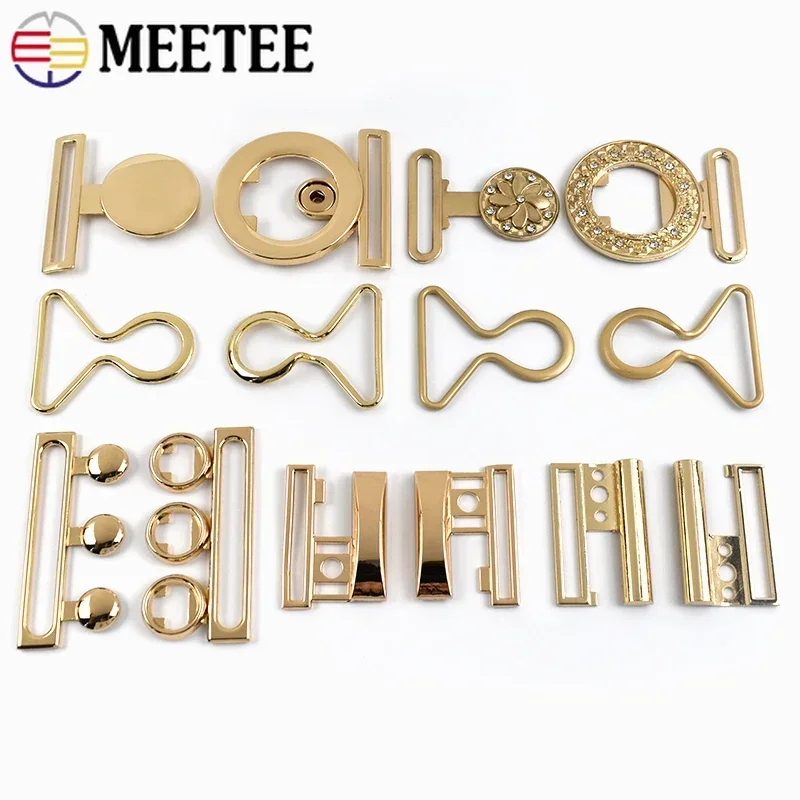 Metal Belt Buckle Women Coat Decorative Clasp OverCoat Button Garment Hook Buckles DIY Bags Replacement Accessories 1/2/3/4/5Pcs