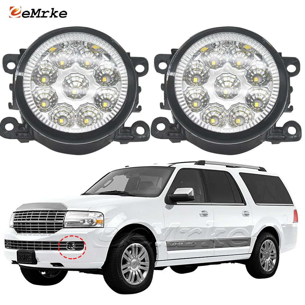 

2 шт. для Lincoln LS Sport 2006 Navigator MK3 U326/U418 2007-2014 9 штук светодиодсветильник противотуманная фара H11 12 В/55 Вт галогенная передняя фара DRL