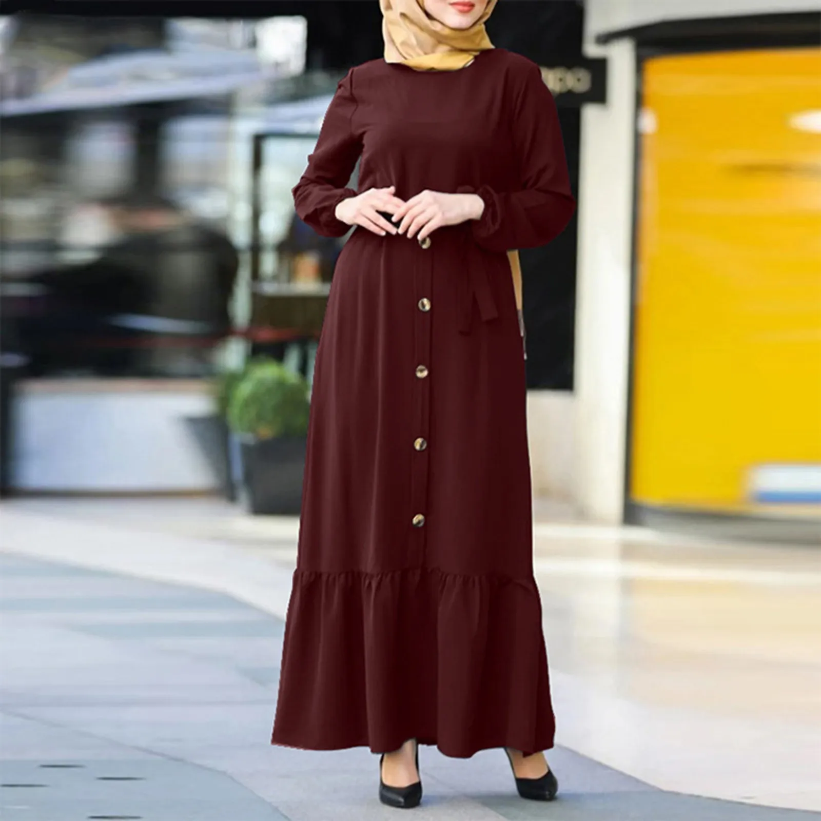 Women's Embellished Islamic Abaya S05669e06240b4813aa4c662021889bab5