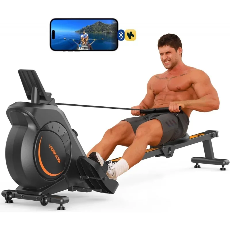 

YOSUDA Magnetic/Water Rowing Machine 350 LB Weight Capacity - Foldable Rower for Home Use with Bluetooth, App Supported, Tablet