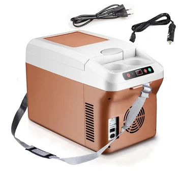 15L Car & Home Use Refrigerator Cooling and Heating Fridge Beverage Cooler Refrigerated Fresh Stogare 12V/ 24V/ 220V 1