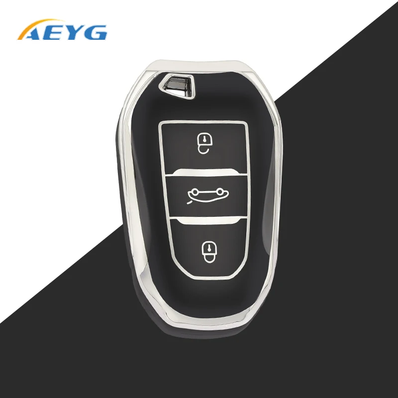 

TPU Car Remote Key Case Cover Shell Fob For Peugeot 308 408 508 2008 3008 4008 5008 Citroen C4 C4L C6 C3-XR Picasso DS3 DS4 DS5