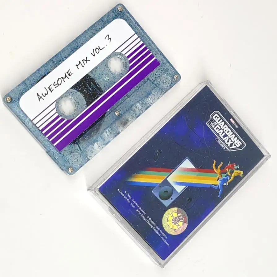

New Guardians of the Galaxy Music Tapes Raccoon Groot Star-Lord Cassettes Cosplay Soundtracks Box Car Walkman Recorder Tape Gift