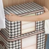 Visible Large Capacity Storage Box Portable Household Clothes Organizer With Handles Foldable Dustproof Quilt Zipper Container 3