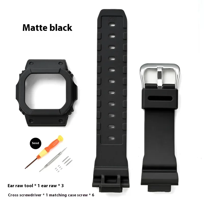 Durable Resin Protective Bezel for Men's Watch - Band Replacement & Enhancement